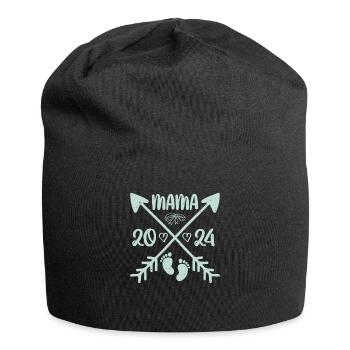 Mom 2024 expectant mothers baby prediction - Jersey Beanie - black - Front