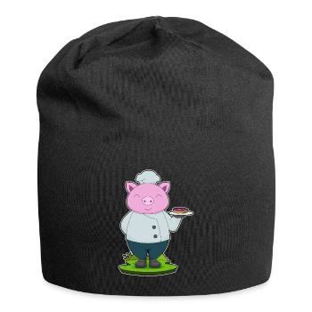 Pork Cook Meat Cooking - Jersey Beanie - black - Front