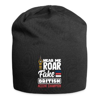 Hear Me Roar Fake British Accent Champion - Bonnet en jersey - noir - Devant