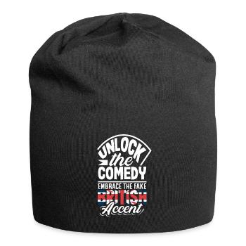 Unlock the Comedy Embrace the Fake British Accent - Jersey Beanie - black - Front