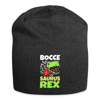 Boccesaurus Rex - Jersey Beanie - charcoal grey - Front