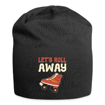 Mignon compagnon de patinoire de patin à roulettes - Bonnet en jersey - noir - Devant