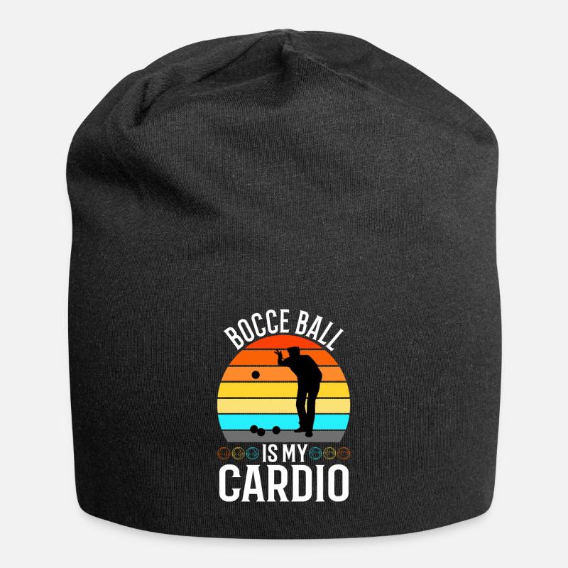 Bocce is my cardio - Jersey-Beanie - Schwarz