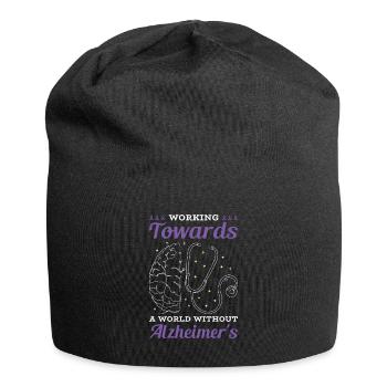 Alzheimer's Awareness Brain Doctors Health - Jersey Beanie - black - Front