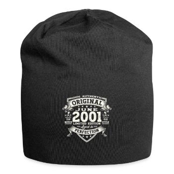 22nd Birthday Man June Vintage 2001 Original - Jersey Beanie - black - Front