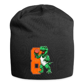 Basketball Dino - 8 year old boy - 8. - Jersey Beanie - black - Front