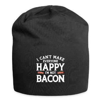 Bacon Gift Bacon Saying Food Bacon - Jersey Beanie - black - Front