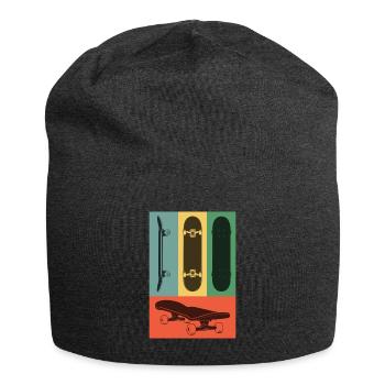 Skateboard Retro Skate Skater - Jersey-Beanie - Anthrazit - Vorne