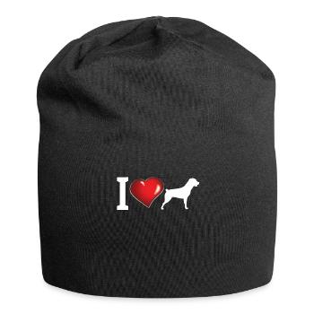 Accessoires pour chiens Rottweiler Propriétaires de chiens - Bonnet en jersey - noir - Devant