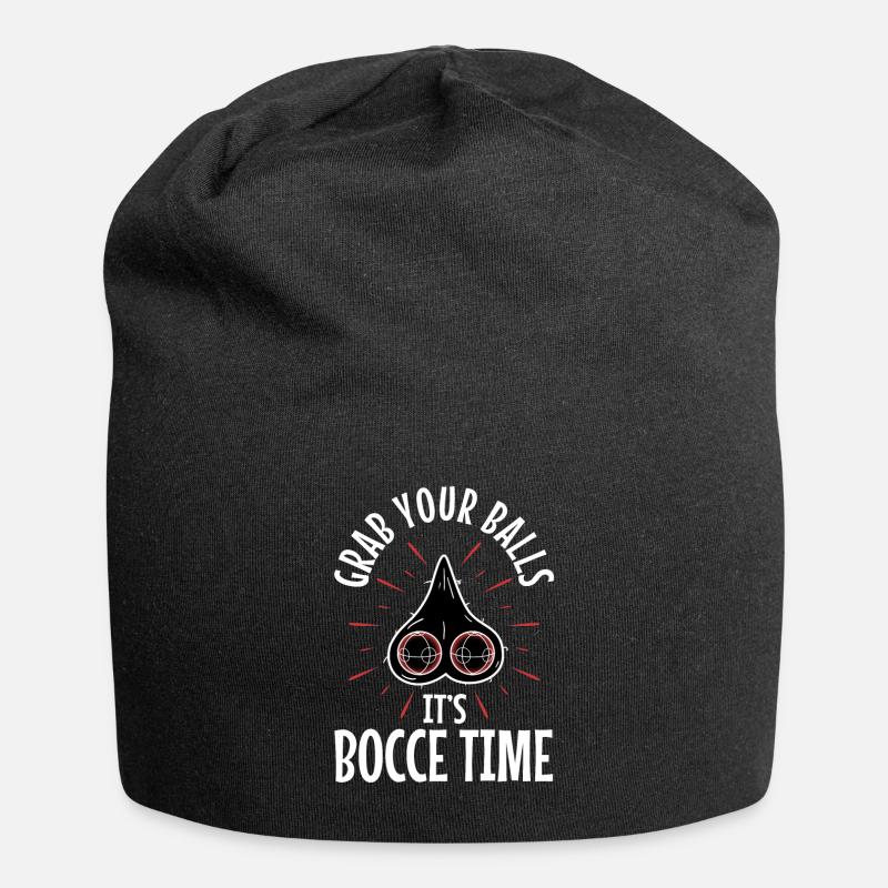 Grab your balls its bocce time - Jersey-Beanie - Schwarz