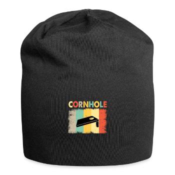 Cornhole-Spieler Cornhole-Team-Cornhole-Spiel - Jersey-Beanie - Schwarz - Vorne