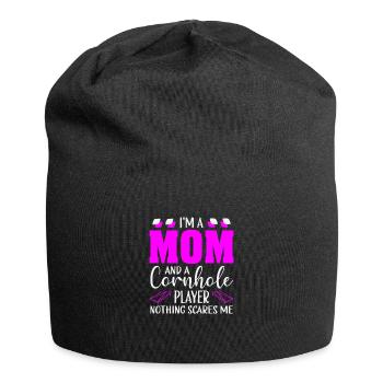 Cornhole-Spieler Cornhole-Team-Cornhole-Spiel - Jersey-Beanie - Schwarz - Vorne