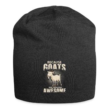 Amoureux des chèvres Dire Hommes Femmes Chèvres Citation - Bonnet en jersey - charbon - Devant