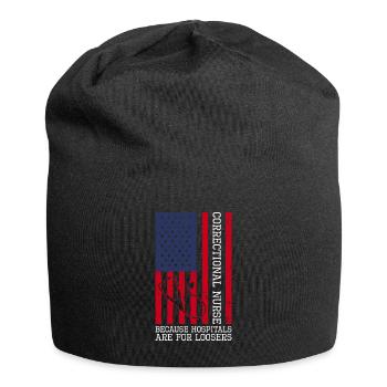 Forensisches Pflegedesign Für - Jersey Beanie - black - Front