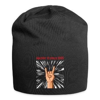 Rockin it since 1997 Heavy Metal Birthday Greeting - Jersey Beanie - black - Front
