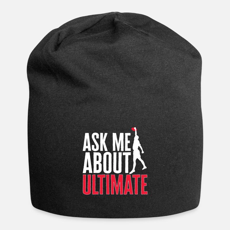 Ultimate Frisbee Throwing Disc - Jersey Beanie - black