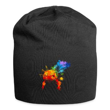 Axolotl Splash Art Tierliebhaber - Jersey-Beanie - Schwarz - Vorne