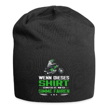 Lustiger Spruch Simsonfahrer S50 S51 Simme Moped - Jersey-Beanie - Schwarz - Vorne