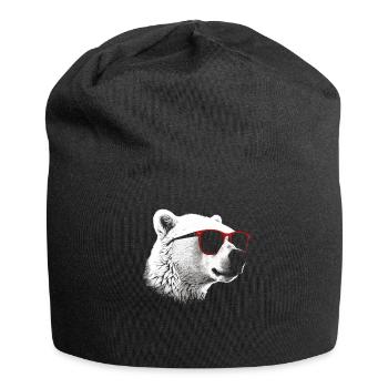 Polar Bear Cool Sunglasses - Jersey Beanie - black - Front
