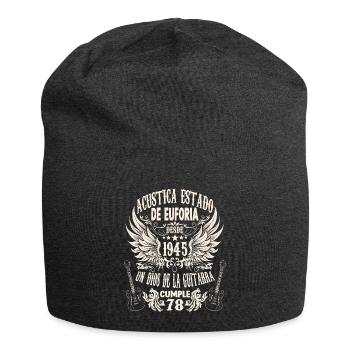 guitarristas cumpleaños vintage 1945 78 años - Jersey-Beanie - Anthrazit - Vorne