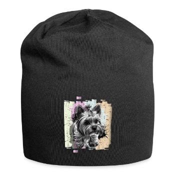 Yorkshire Terrier - Jersey Beanie - black - Front
