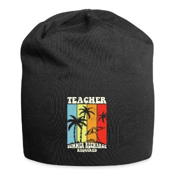 Dernier jour de recharge estivale des enseignants - Bonnet en jersey - noir - Devant