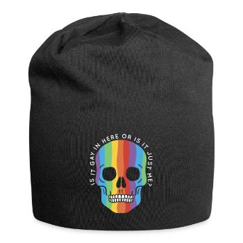 Mois de la fierté gay LGBTQ Trans est-il gay ici - Bonnet en jersey - noir - Devant
