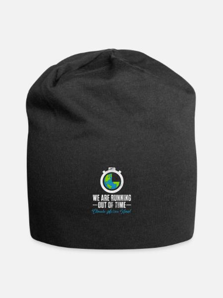 Klimawandel Umwelt Earth Erde Geschenk - Jersey-Beanie - Schwarz