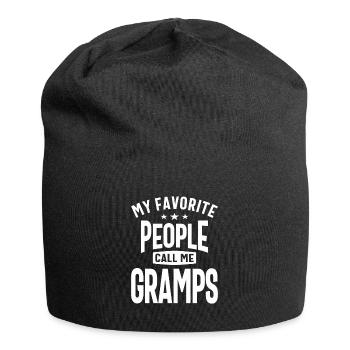 Gramps - My Favorite People - Dad and Grandpa - Jersey Beanie - black - Front