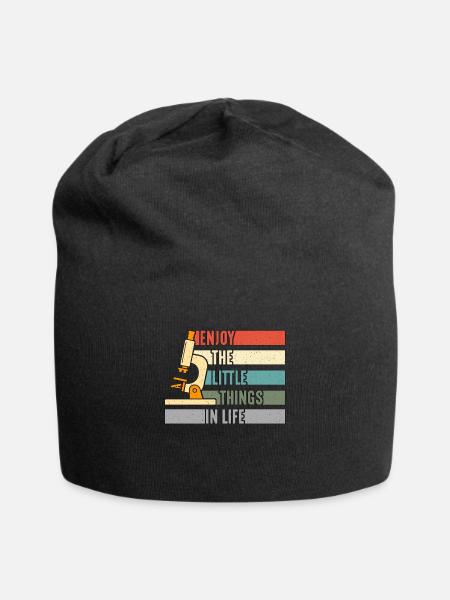 Microbiologist Enjoy Little Things Retro Scientist - Jersey-Beanie - Schwarz