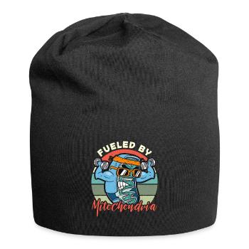 Microbiologist Fueled By Mitochondria Microbiology - Jersey Beanie - black - Front