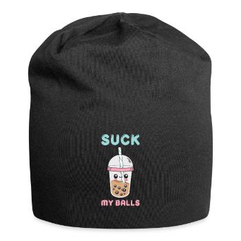 Bubble Tea Lustiger Kawaii Bubble Milk Boba Tee - Jersey-Beanie - Schwarz - Vorne