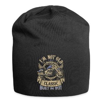 Je suis une moto classique de 1931 92e anniversaire - Bonnet en jersey - noir - Devant
