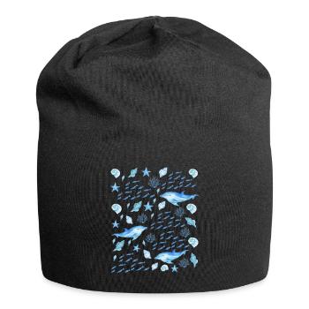 Sea Creatures - Marine Life Lovers - Jersey Beanie - black - Front