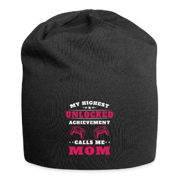 Mon plus haut accomplissement m'appelle maman - Bonnet en jersey - noir - Devant