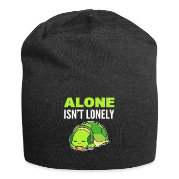 Schildkröte introvertiert Musikliebhaber - Jersey-Beanie - Anthrazit - Vorne