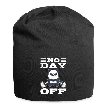 No Day Off Weightlifter - Jersey Beanie - black - Front
