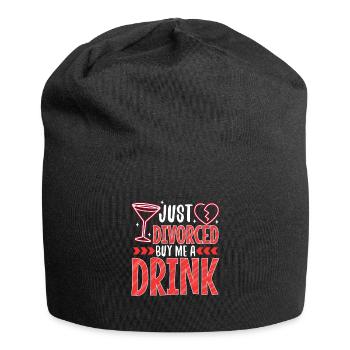 Just divorced buy me a drink - Jersey Beanie - black - Front