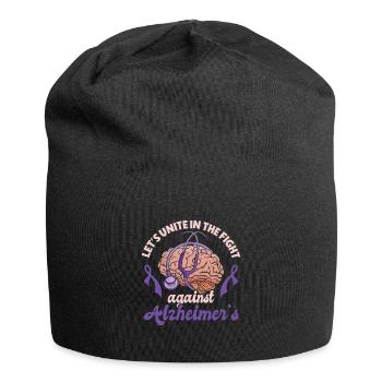 Alzheimer's Awareness Brain Doctors Health - Jersey Beanie - black - Front