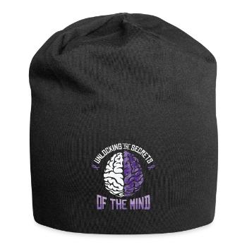 Alzheimer's Awareness Brain Mental Health - Jersey Beanie - black - Front