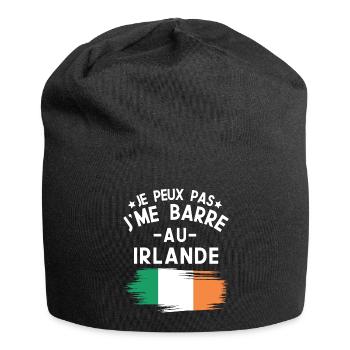 Je Peux Pas J'me Barre Au Irlande Vacances - Bonnet en jersey - noir - Devant