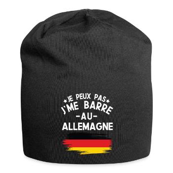Je Peux Pas J'me Barre Au Allemagne Vacances - Bonnet en jersey - noir - Devant
