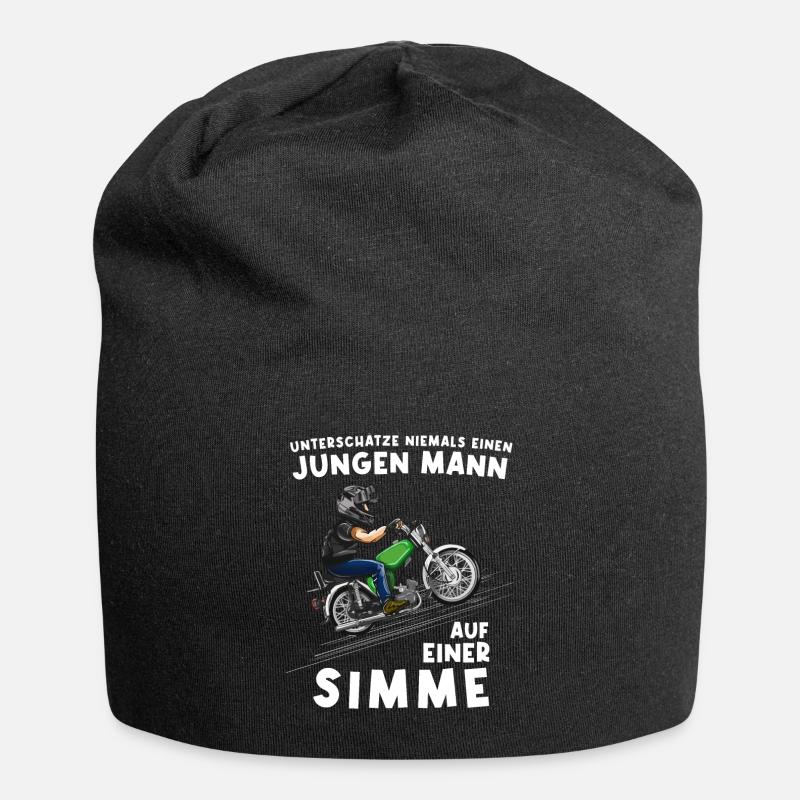 Lustiger Spruch Simson Driver S50 S51 Simme Moped - Jersey-Beanie - Schwarz