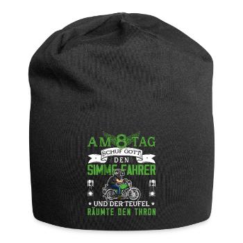 Lustiger Spruch Simsonfahrer S50 S51 Simme Moped - Jersey-Beanie - Schwarz - Vorne