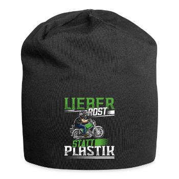 Lustiger Spruch Simsonfahrer S50 S51 Simme Moped - Jersey-Beanie - Schwarz - Vorne
