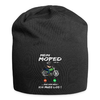 Lustiger Spruch Simsonfahrer S50 S51 Simme Moped - Jersey-Beanie - Schwarz - Vorne