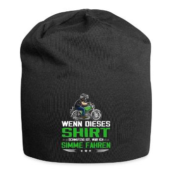 Lustiger Spruch Simsonfahrer S50 S51 Simme Moped - Jersey-Beanie - Schwarz - Vorne
