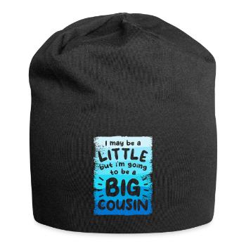 Je suis peut-être un peu mais je vais être un grand cousin - Bonnet en jersey - noir - Devant