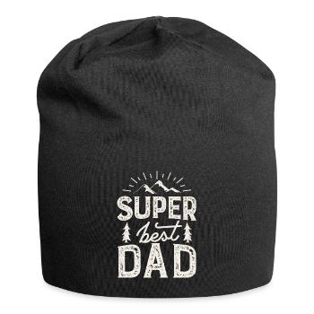 Super-best-Dad, lustiger vintage Vatertag Spruch - Jersey-Beanie - Schwarz - Vorne