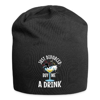 Just divorced buy me a drink - Jersey Beanie - black - Front